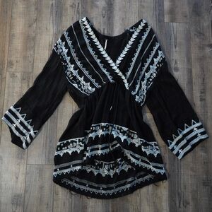 Free People Saffron Embroidered Dress